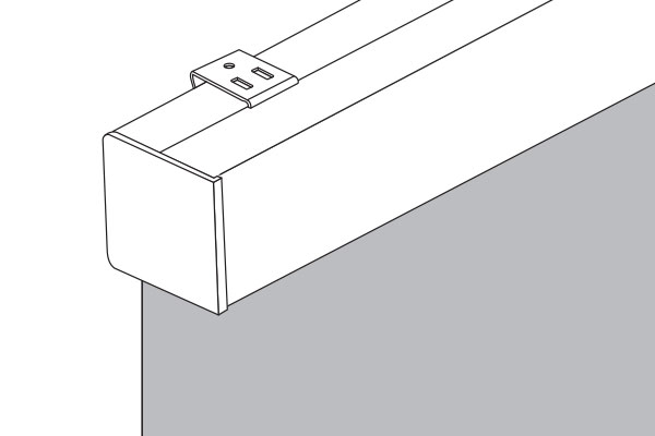Exposed square cassette finish